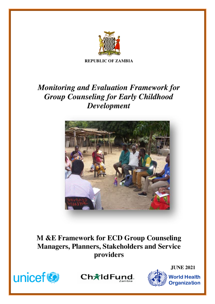 The Early Childhood Development Group Counseling Monitoring and Evaluation Framework