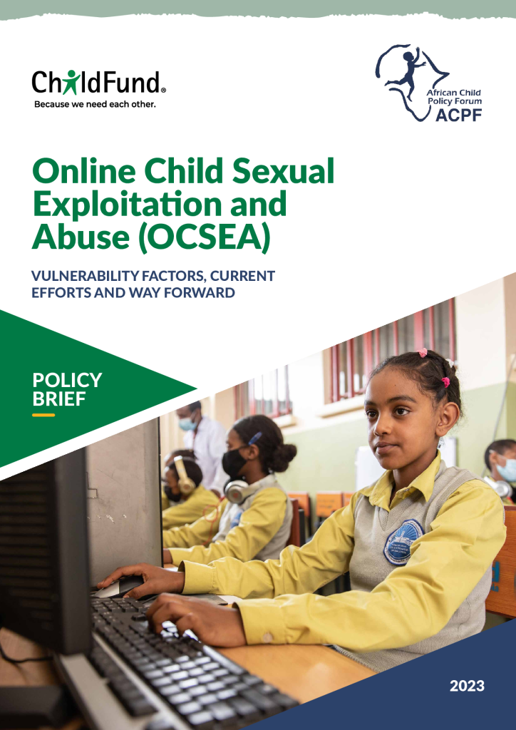 Policy Brief on Online Child Sexual Exploitation and Abuse (OCSEA): Vulnerability Factors, Current Efforts and Way Forward